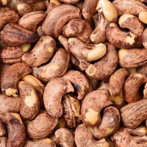 Roasted salted cashew nuts with skin