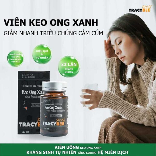 Keo ong xanh (dạng viên) 60 viên/hũ