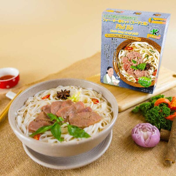 Phở bò K-Products 380g-Nước dùng và sợi phở - Hình ảnh 2