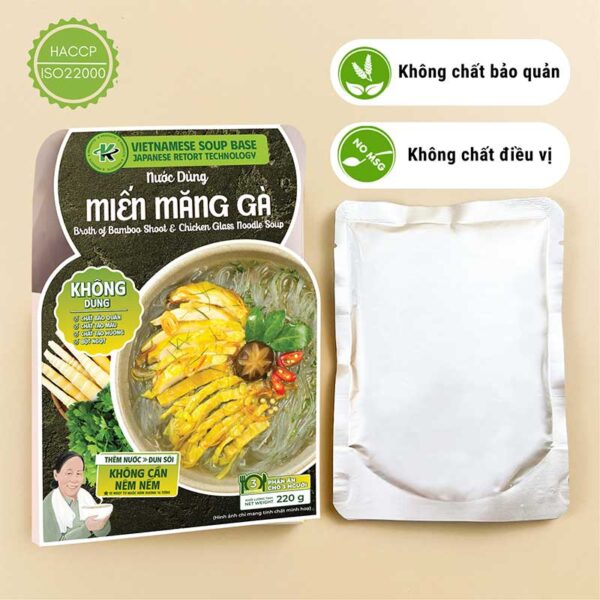 Gói nước dùng Miến măng gà